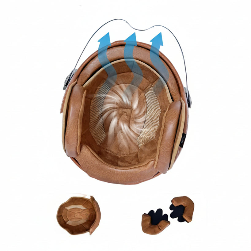 Cobalt - Casque jet vintage noir