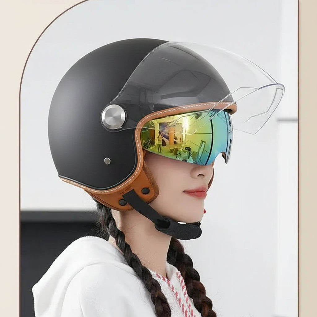Tank - Casque jet moto vintage homologué