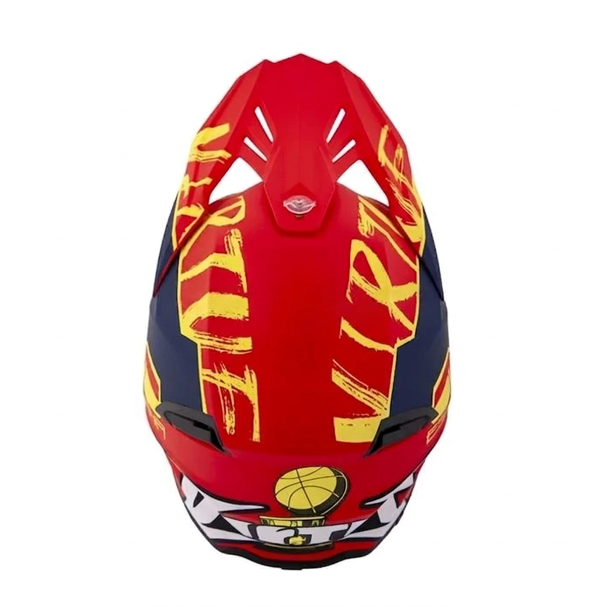 Rider - Casque moto cross rouge