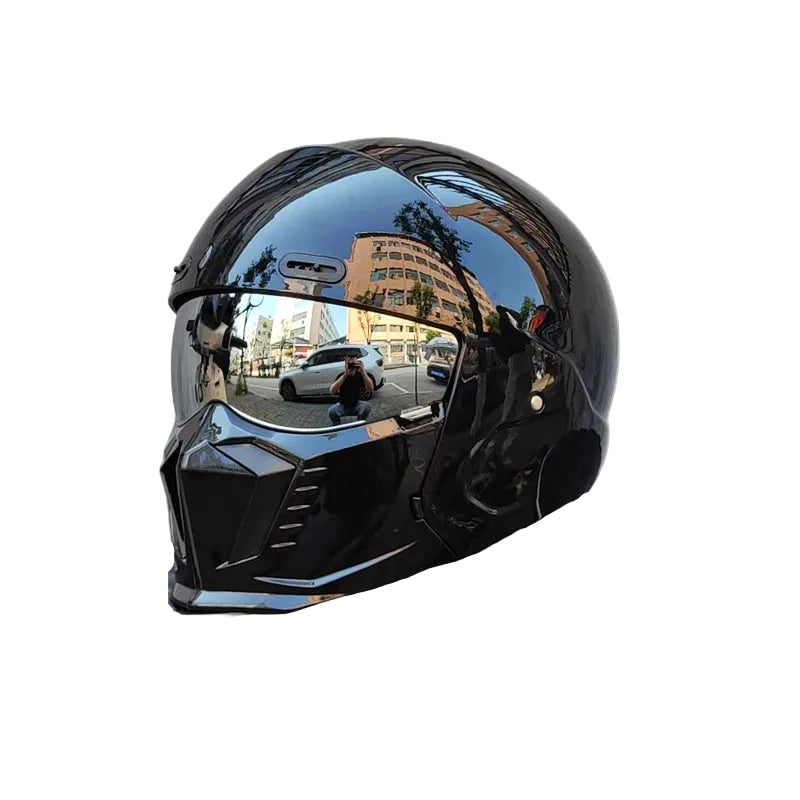 Fury - Casque avec visière miroir