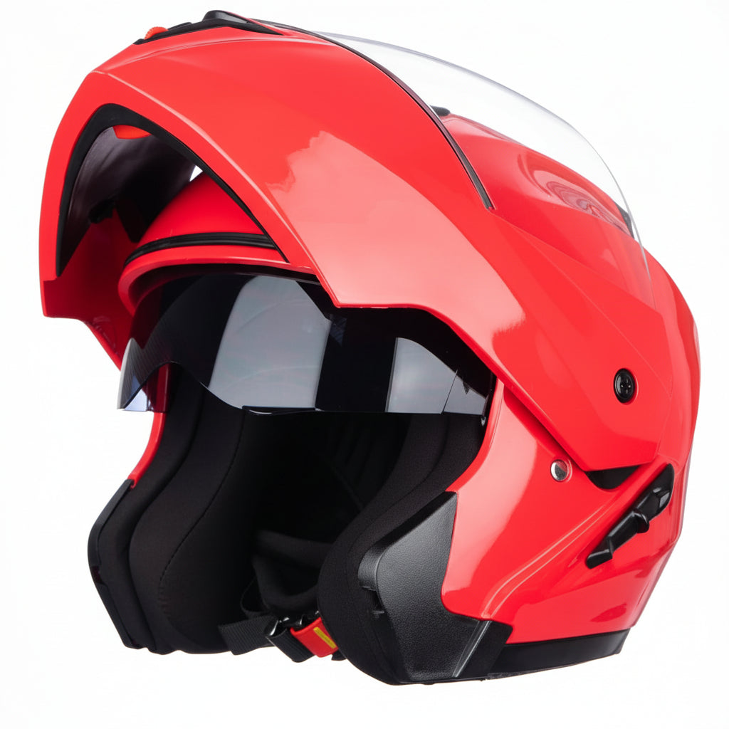 Chrome - Casque modulable rouge