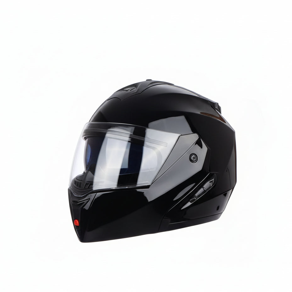Casque modulable noir brillant