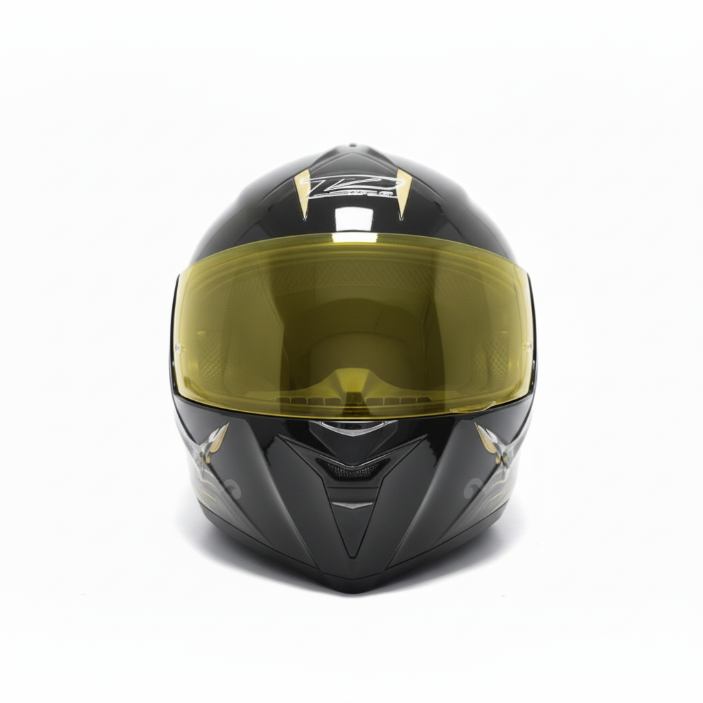 Sky - Casque moto noir et doré