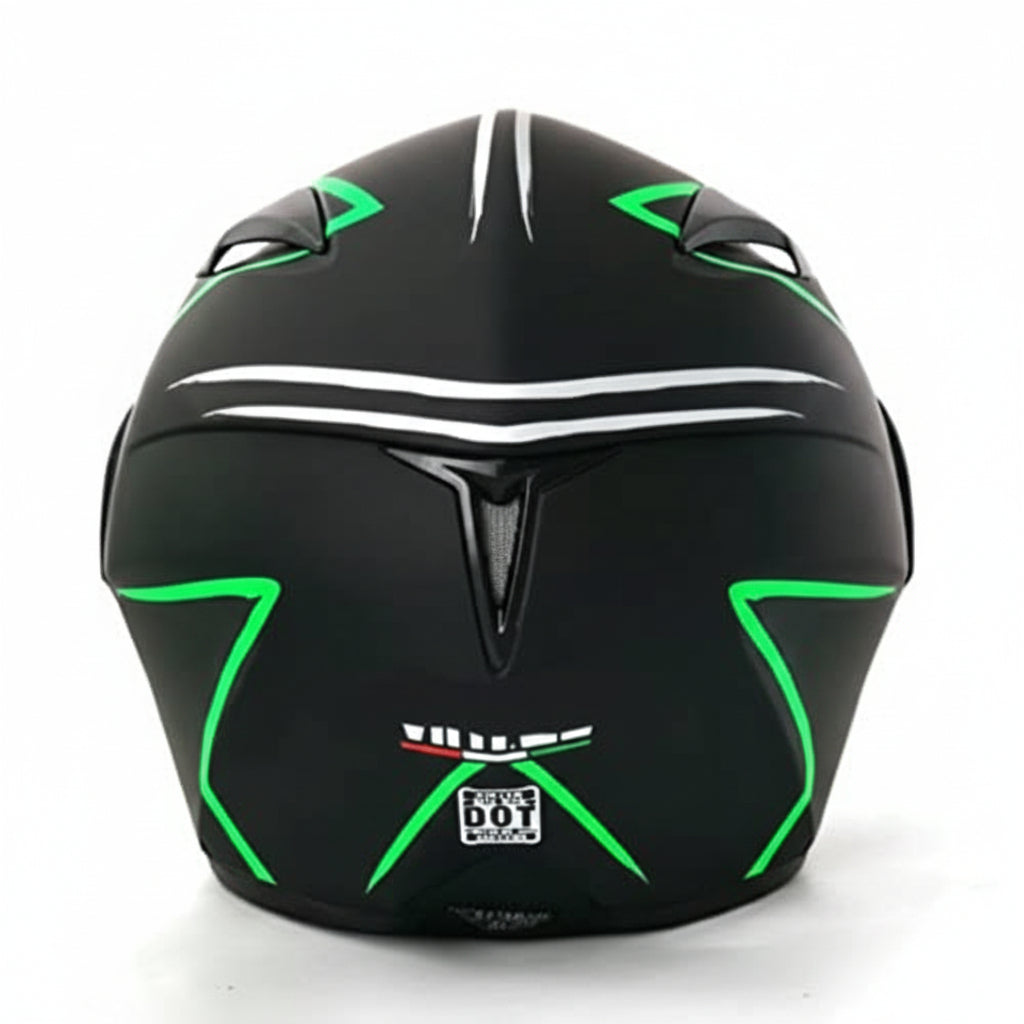 Scout - Casque moto noir et vert