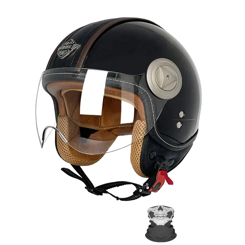 Cobalt - Casque jet vintage noir