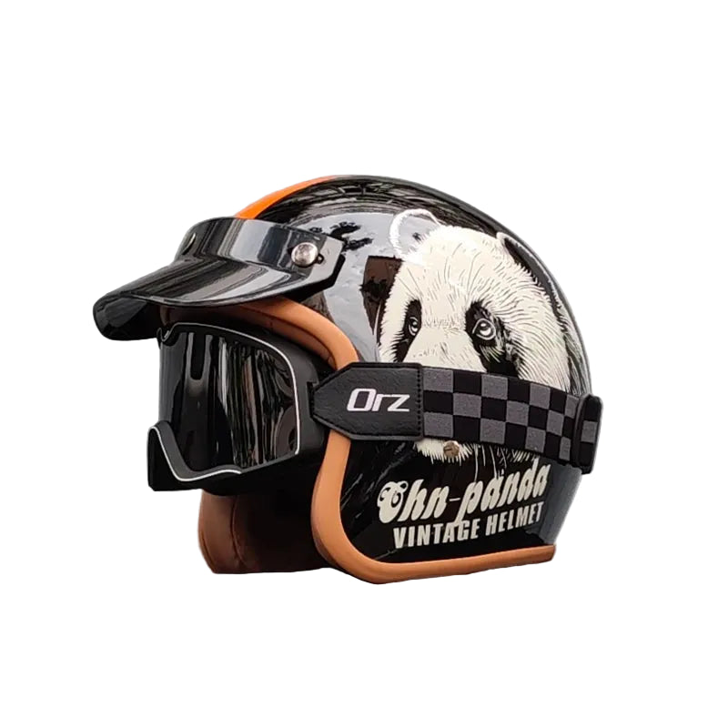 Casque moto style casquette