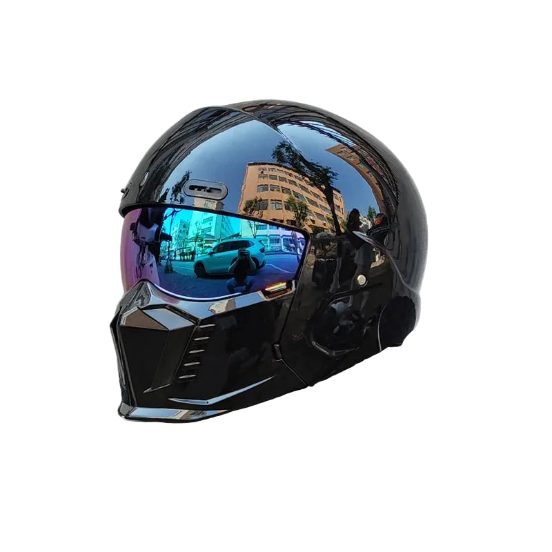 Fury - Casque avec visière miroir