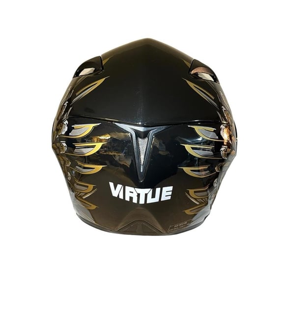 Sky - Casque moto noir et doré