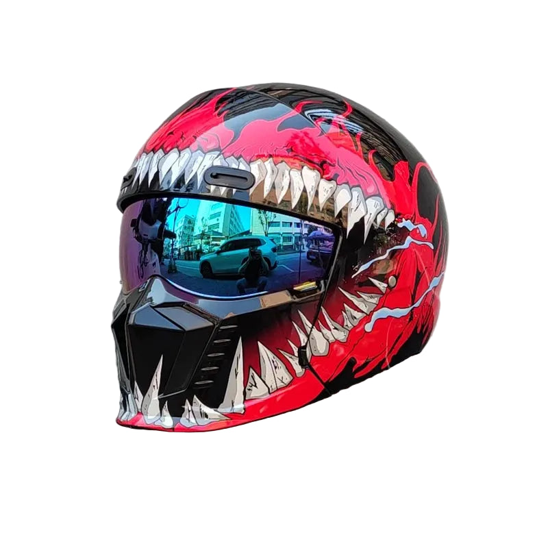 Fury - Casque avec visière miroir