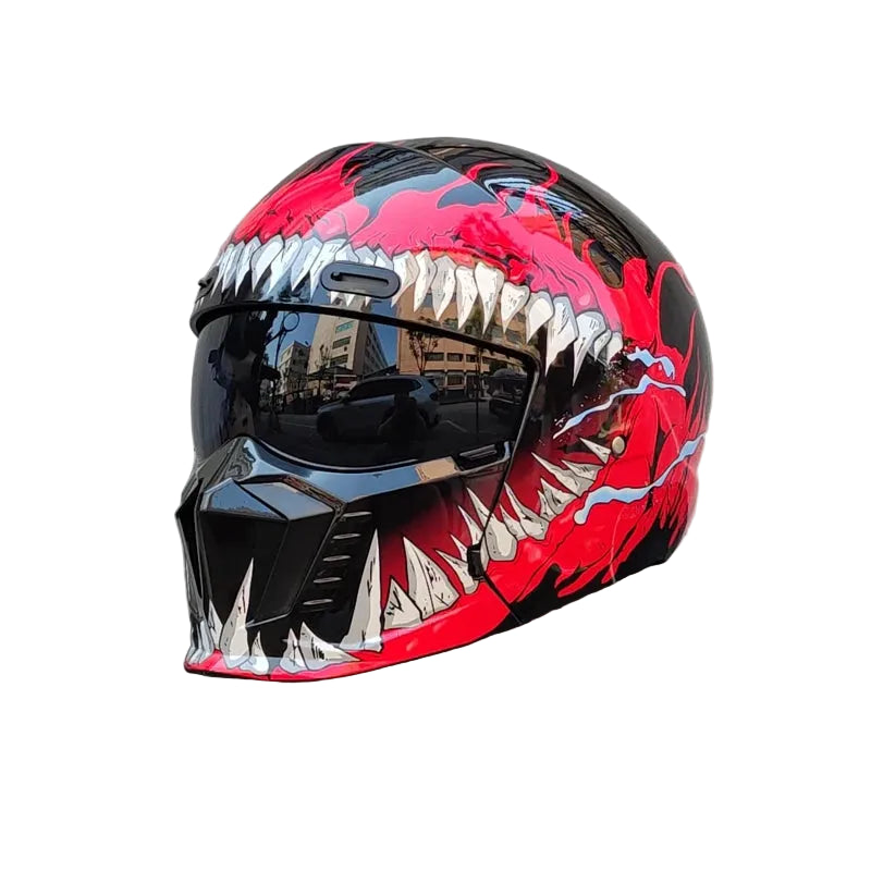 Fury - Casque avec visière miroir