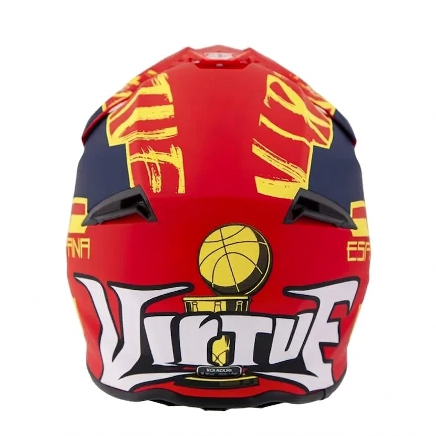 Rider - Casque moto cross rouge