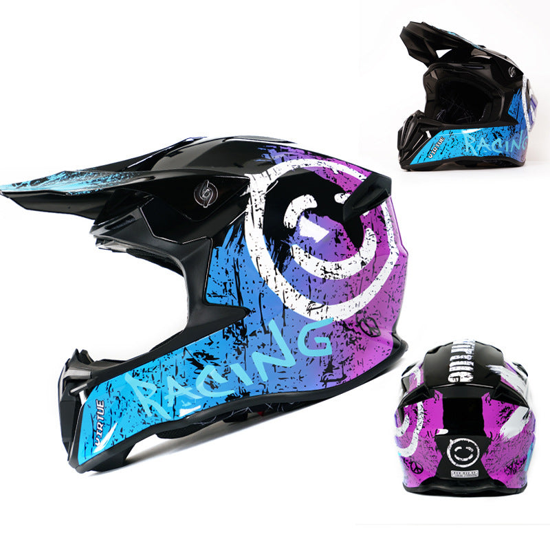 Solis - Casque moto cross femme rose