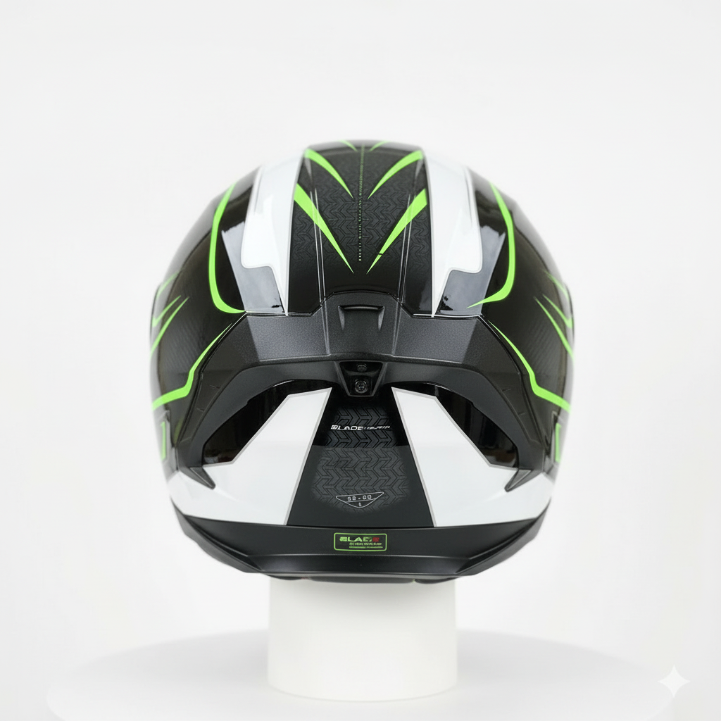 Roots - Casque moto integral vert