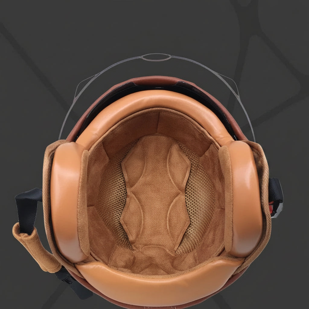 Neo - Casque moto demi jet vintage