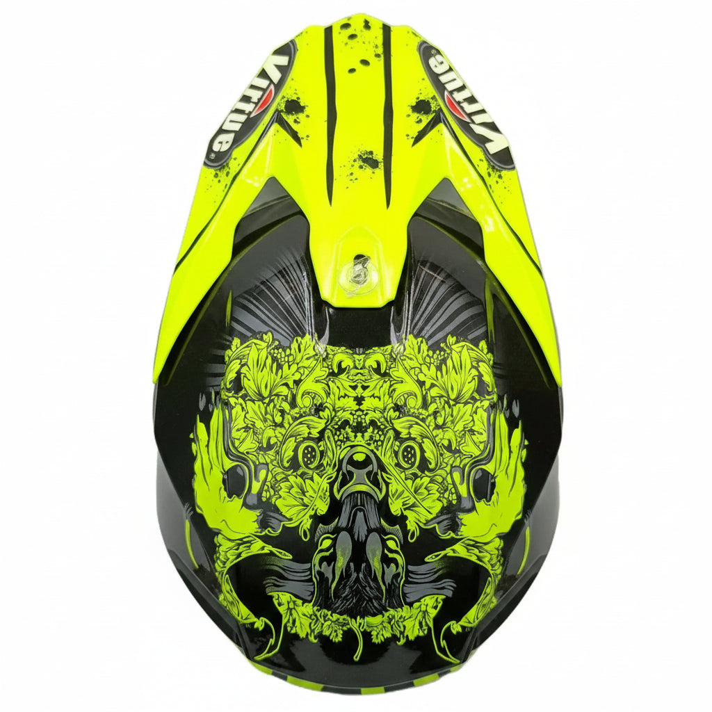 Vector - Casque moto noir et jaune