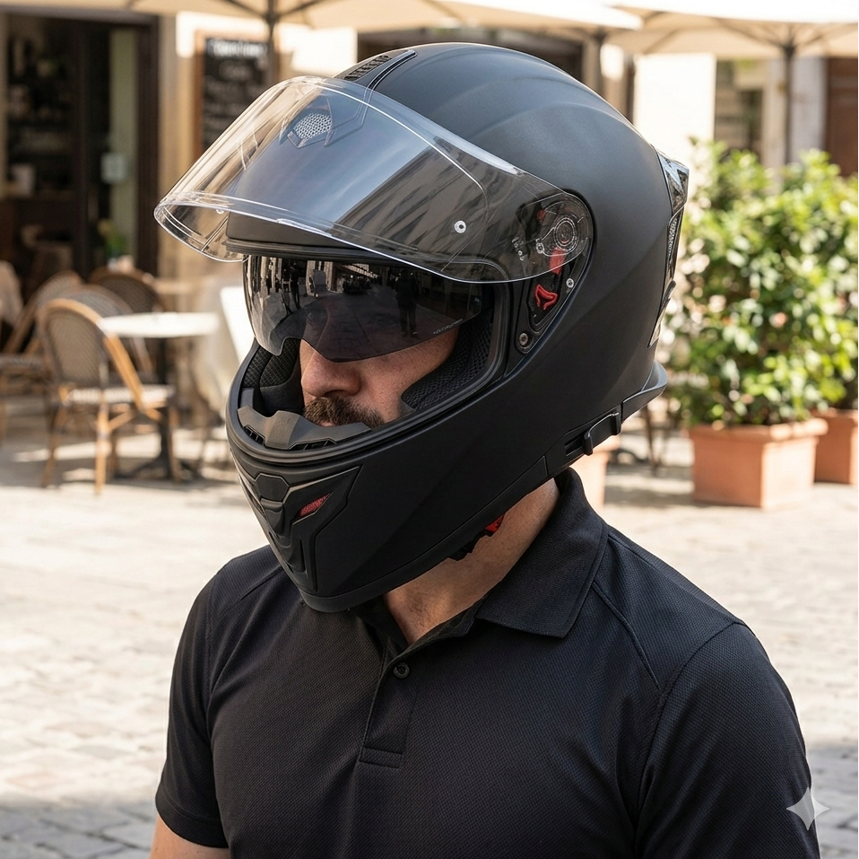 Liberty - Casque intégral noir mat
