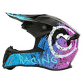 Casque moto cross femme rose