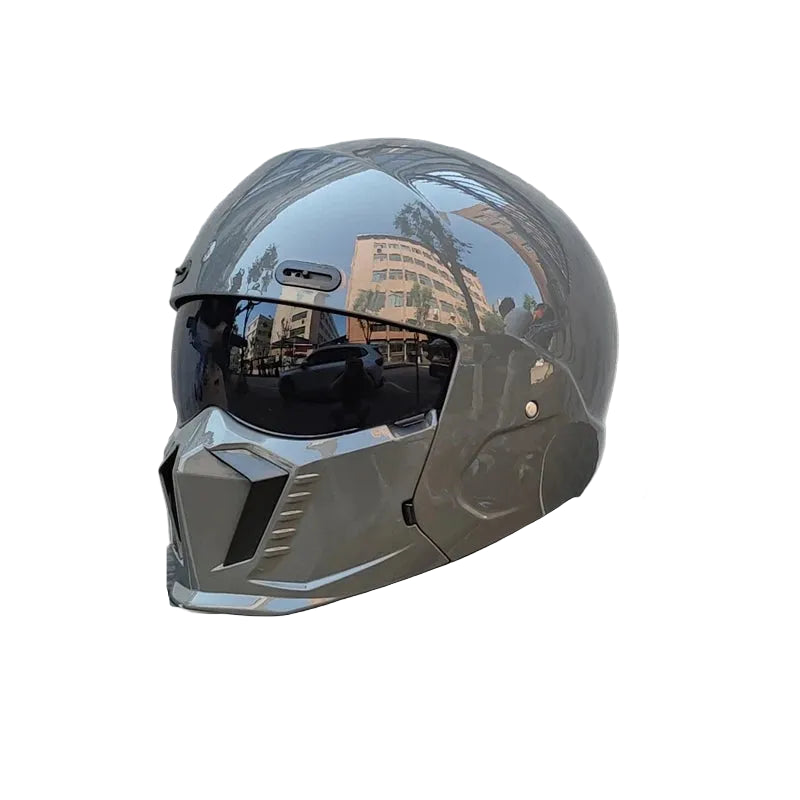 Fury - Casque avec visière miroir