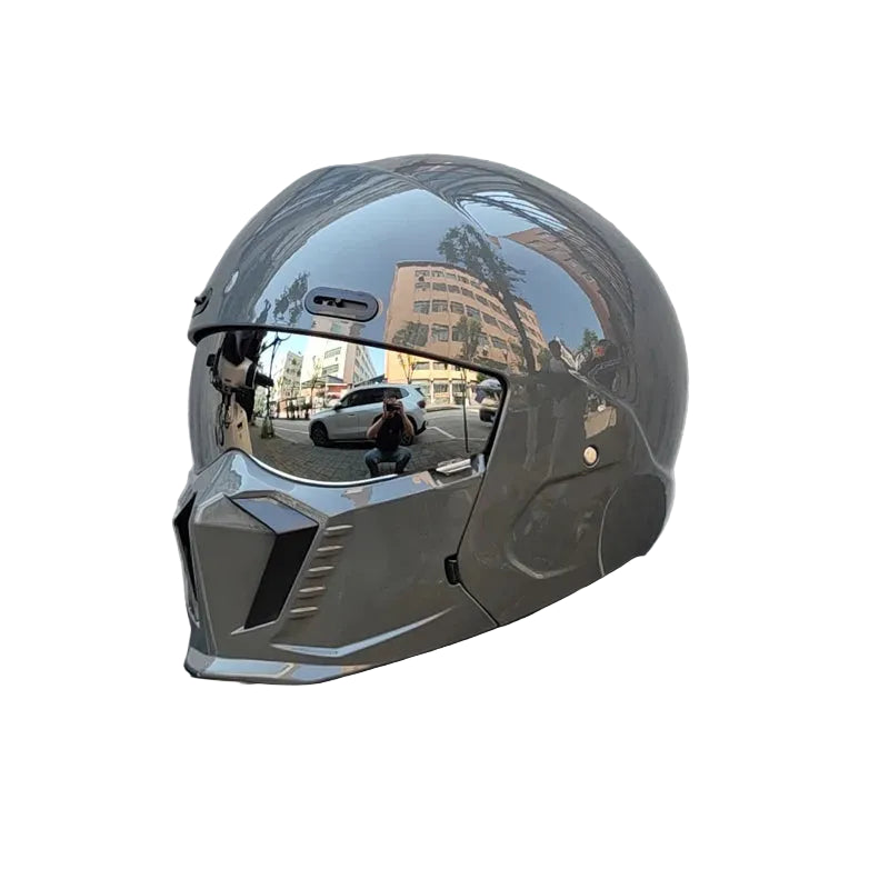 Fury - Casque avec visière miroir