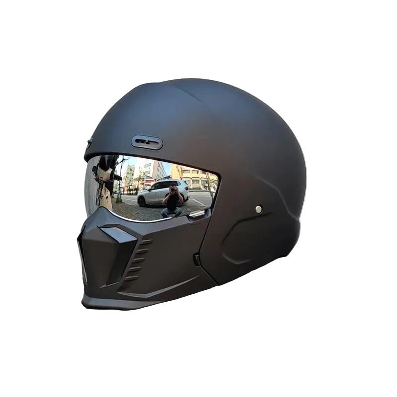 Casque avec visière miroir