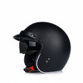 Casque jet noir mat