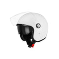Casque moto blanc vintage