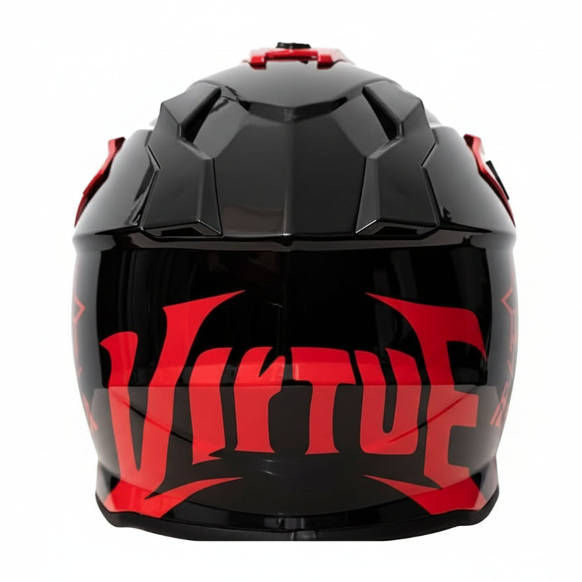 Core - Casque moto noir et rouge