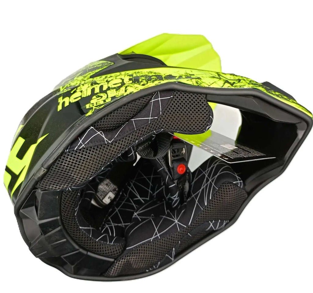 Vector - Casque moto noir et jaune