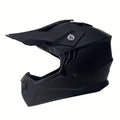 Casque cross noir mat