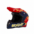 Casque moto cross rouge