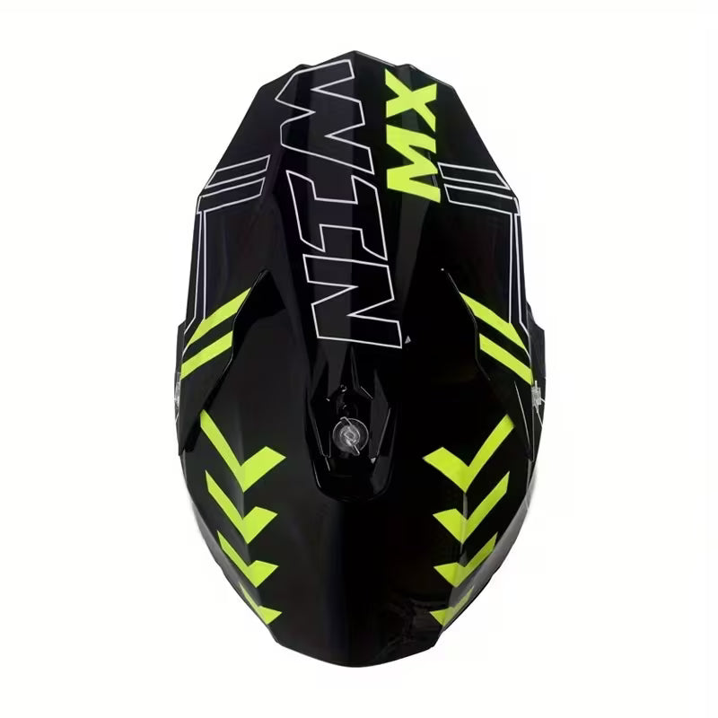 MiniX - Casque cross jaune et noir