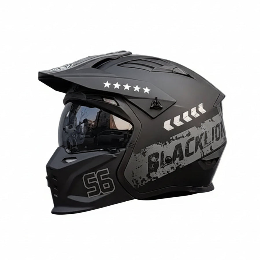 Casque moto coloré