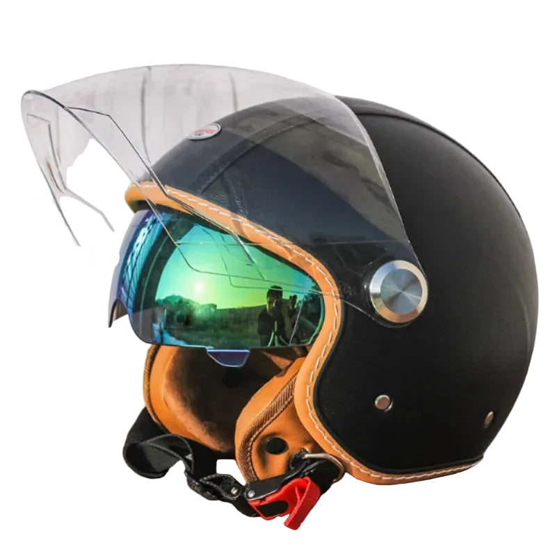Tank - Casque jet moto vintage homologué