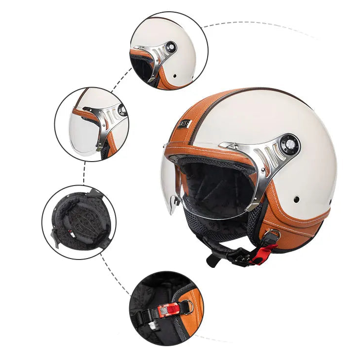 Spartan - Casque demi jet homologué