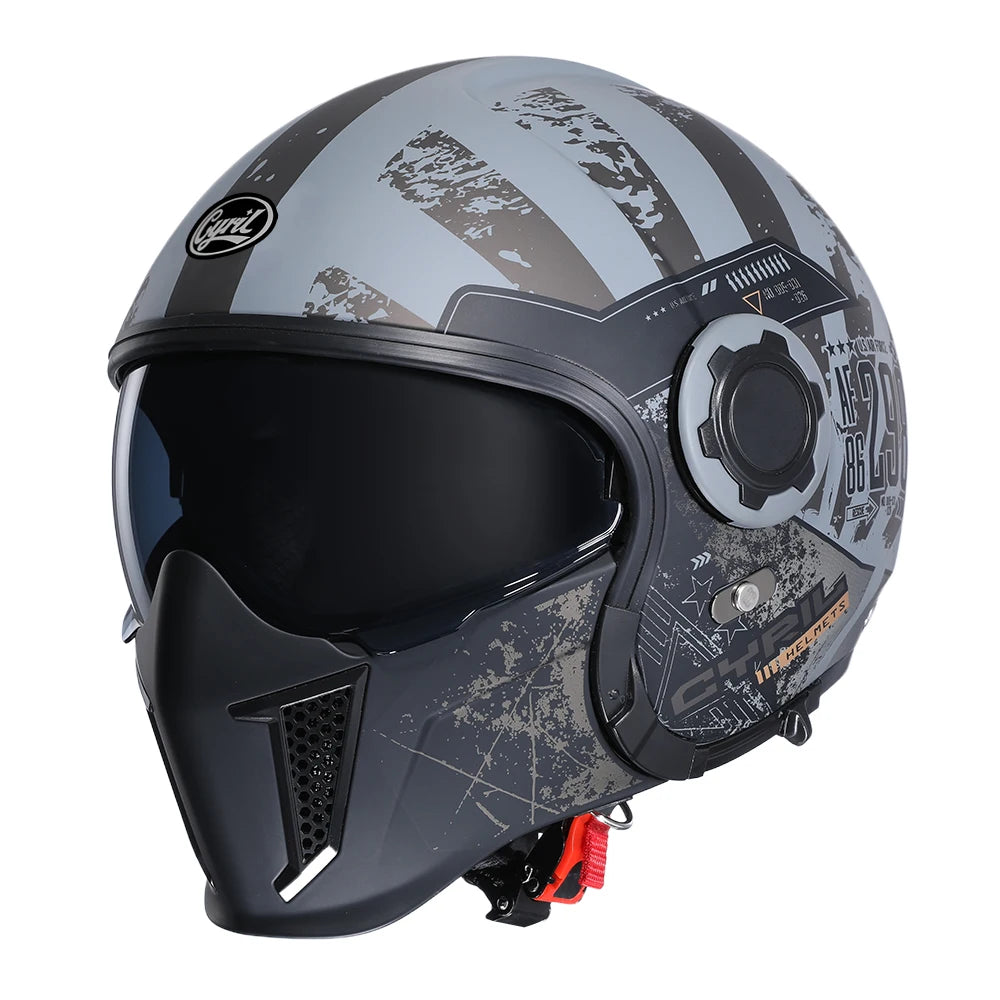 Casque moto modulable double homologation