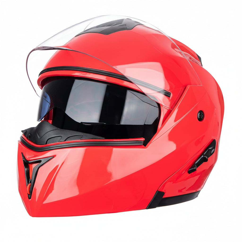 Chrome - Casque modulable rouge