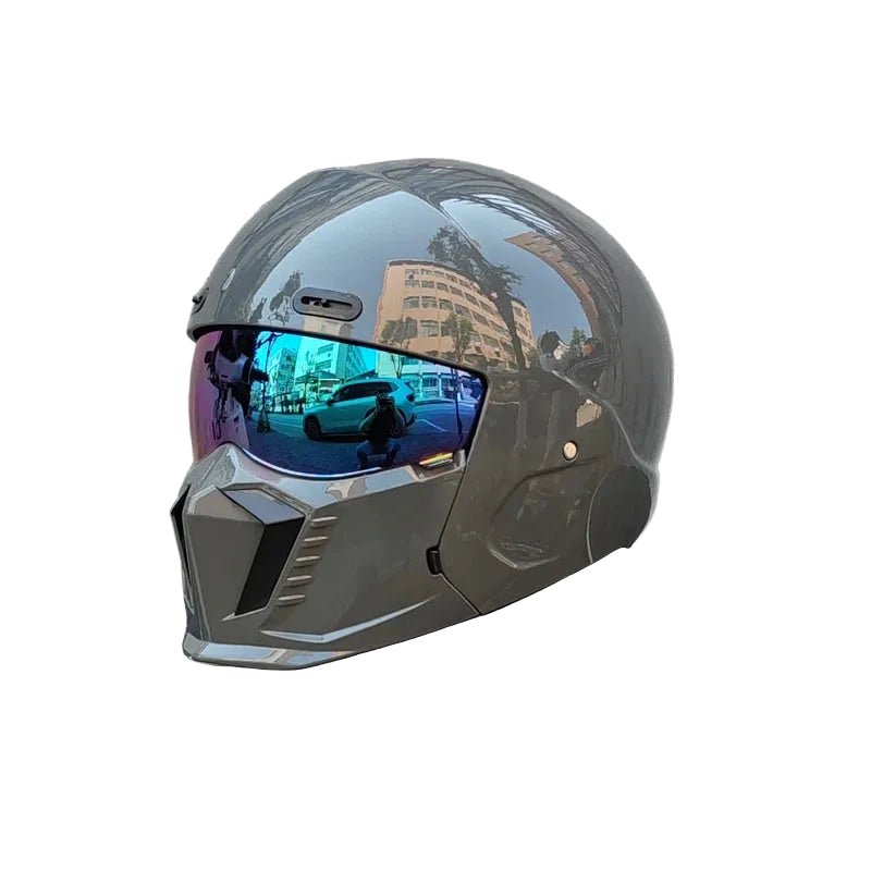Fury - Casque avec visière miroir