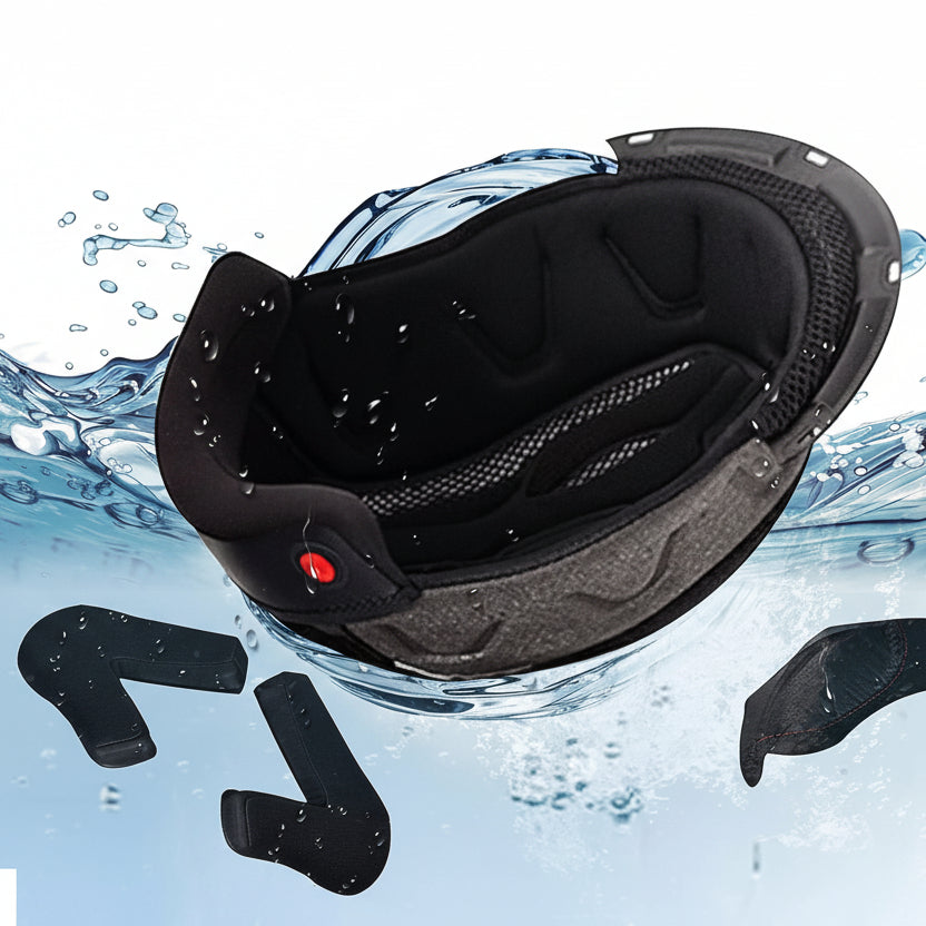Coast - Casque moto modulable rouge et noir
