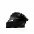 Casque integral noir brillant