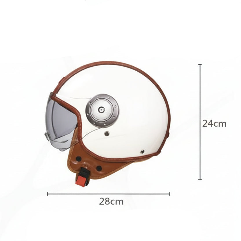 Neo - Casque moto demi jet vintage